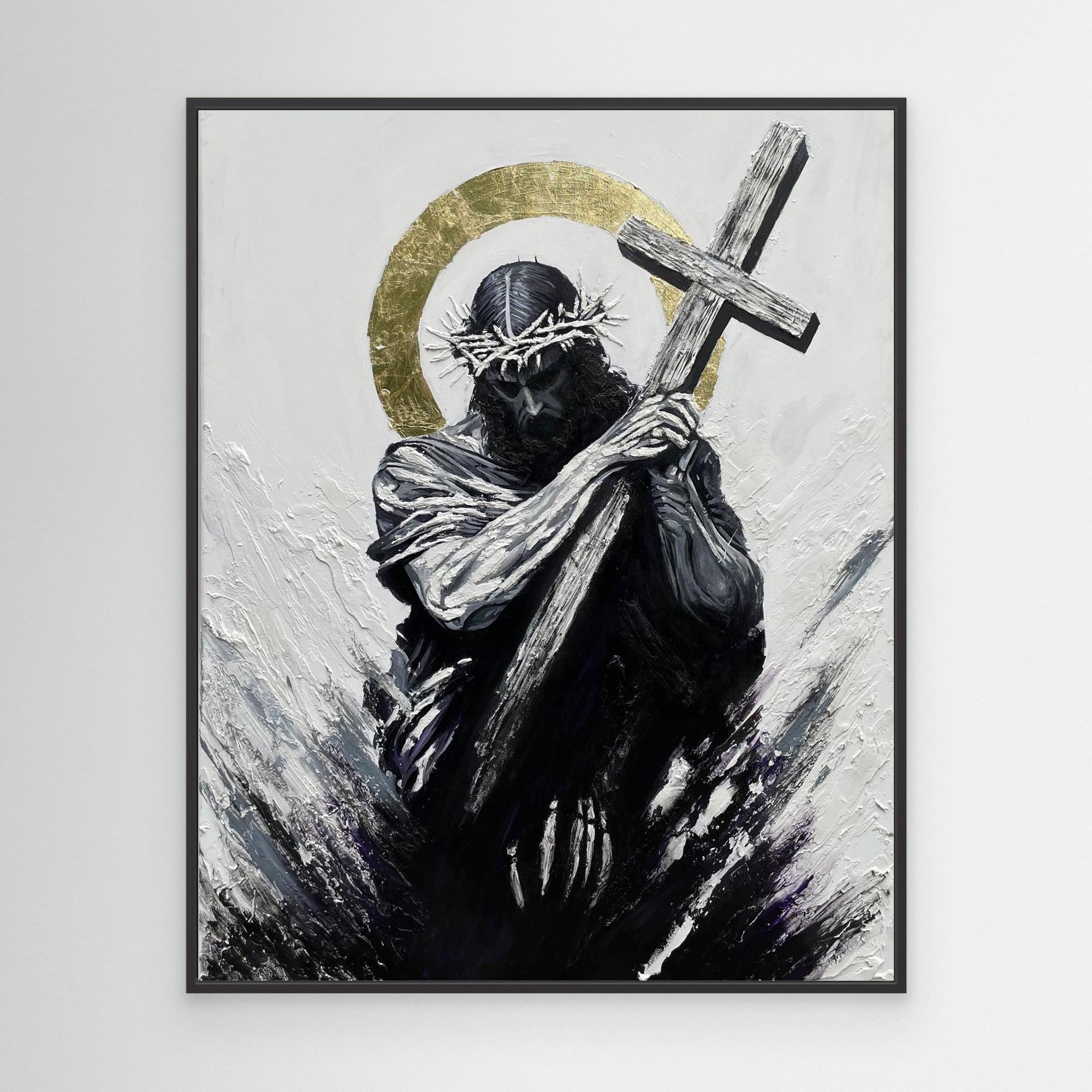Jesus defeating Satan